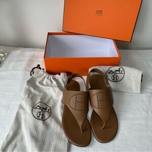 HERMES - Kola Thong Slingback Sandals